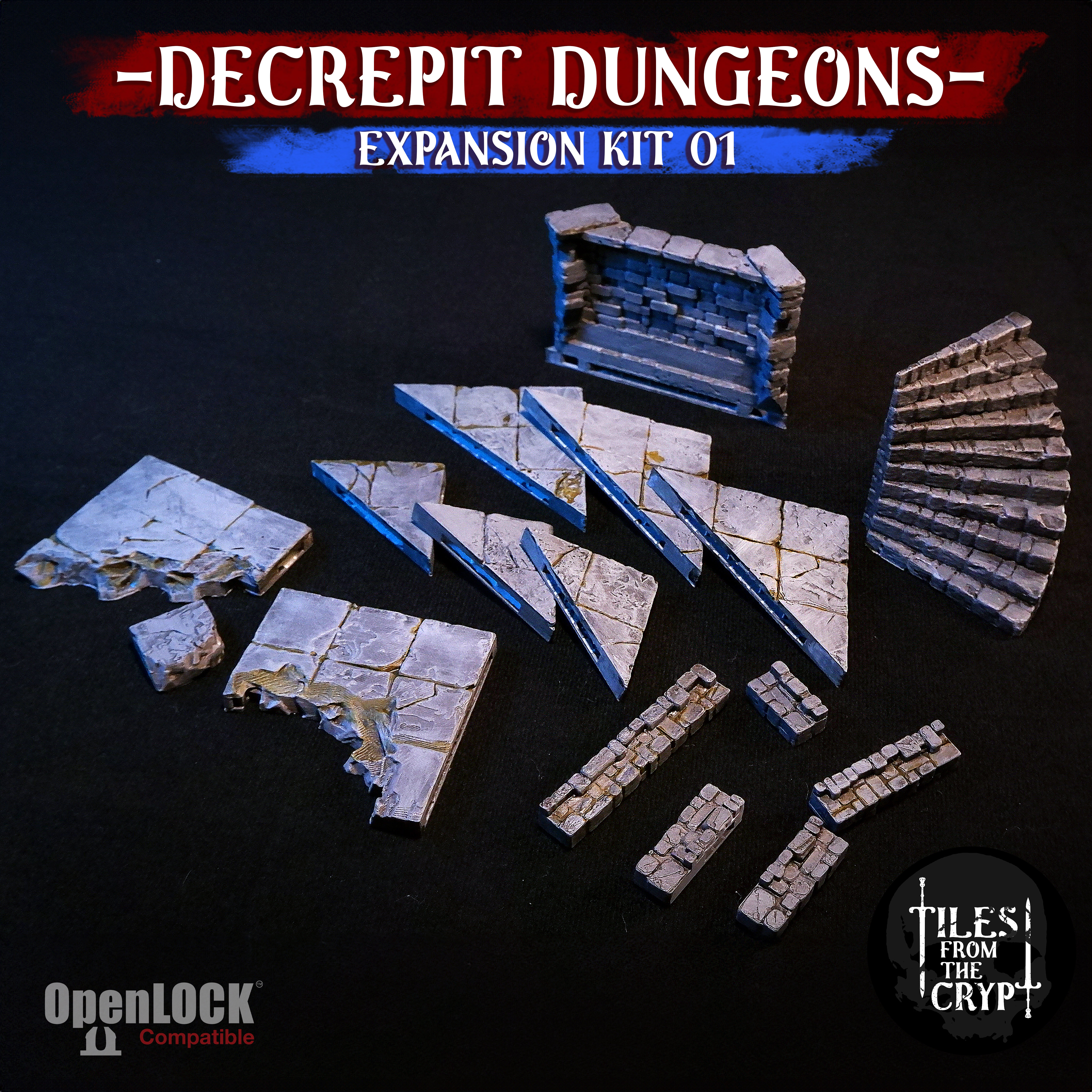 DECREPIT DUNGEONS: Expansion 01 - Tiles from the Crypt